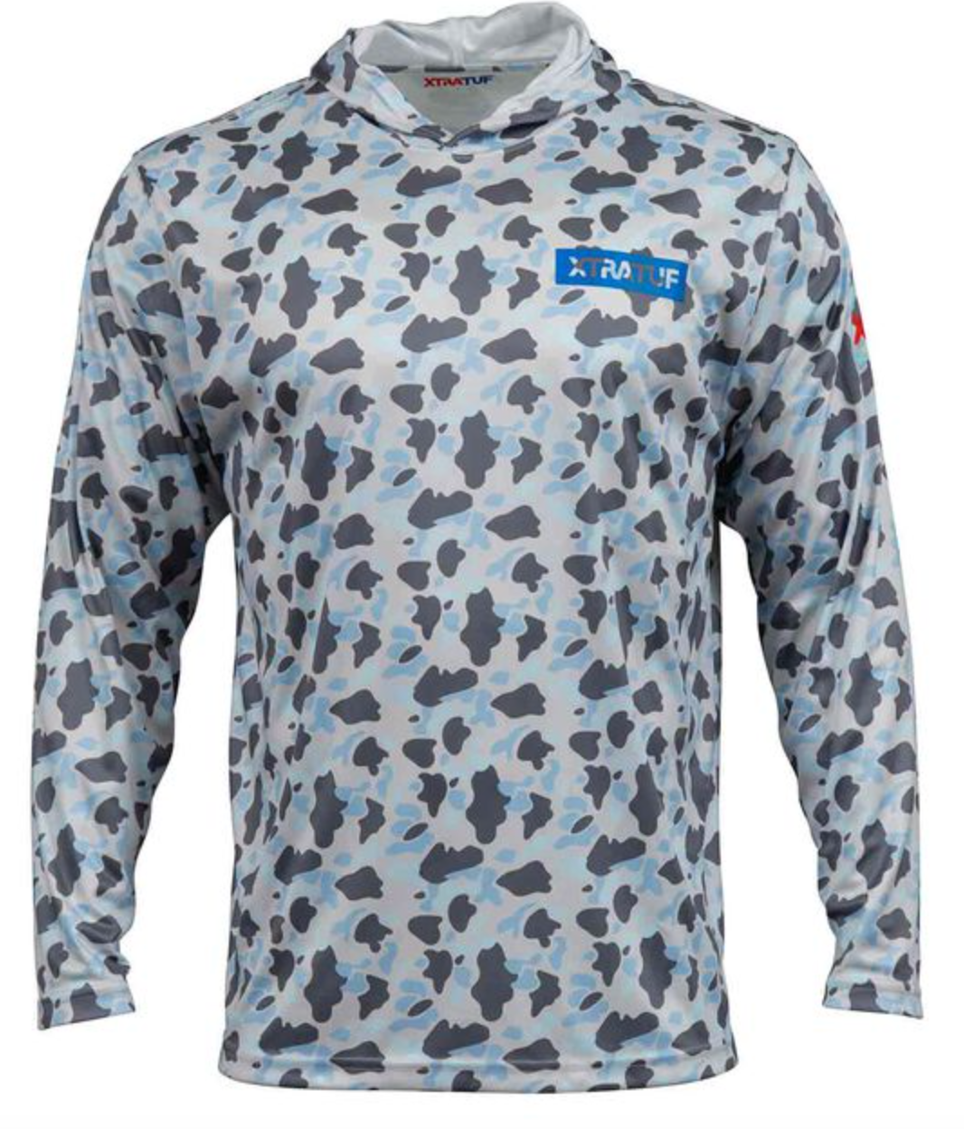 XT UPF HOODIE- CAMO BLUE- XXL