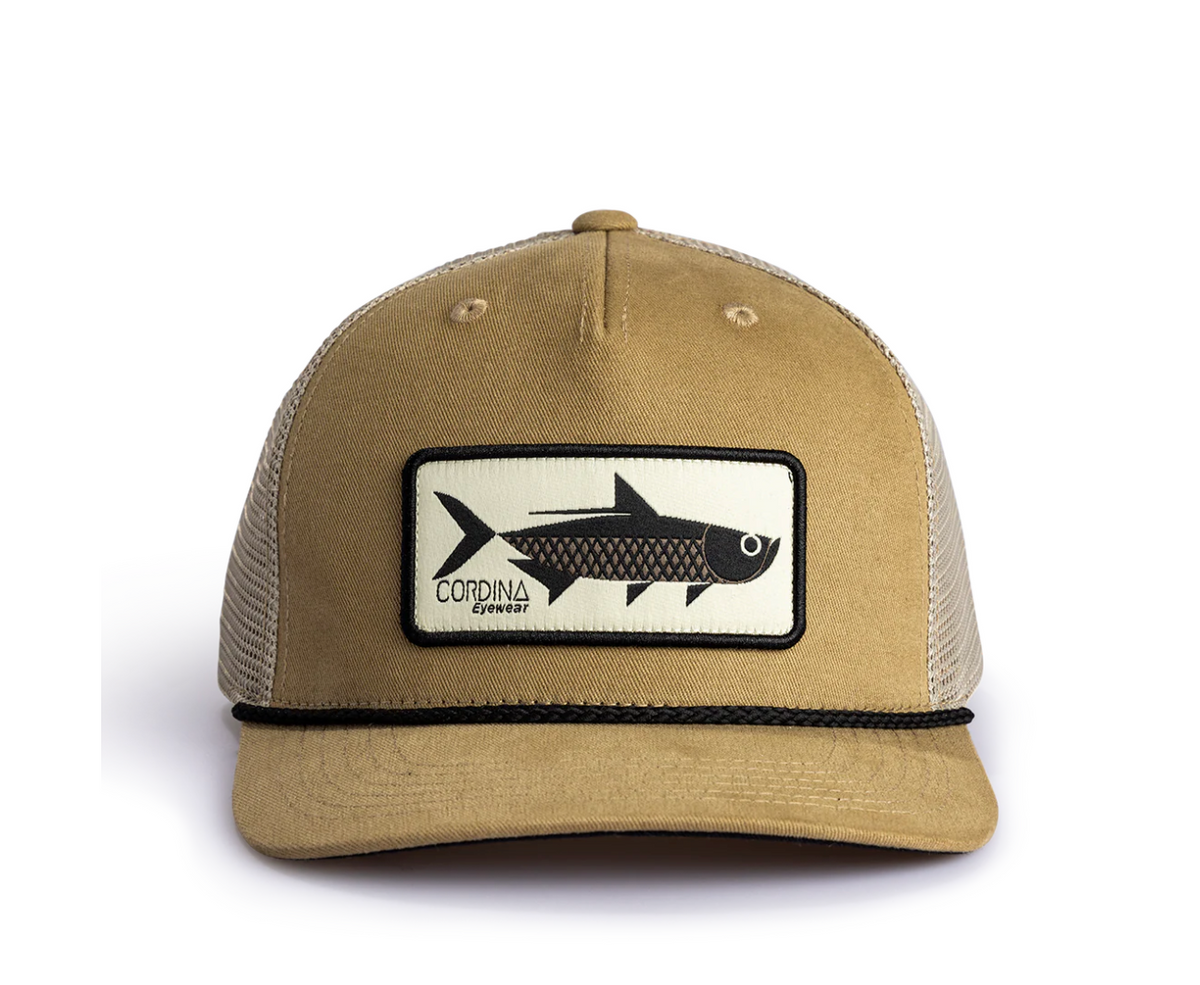 Cordina Tarpon Trucker w/ Rope- Khaki