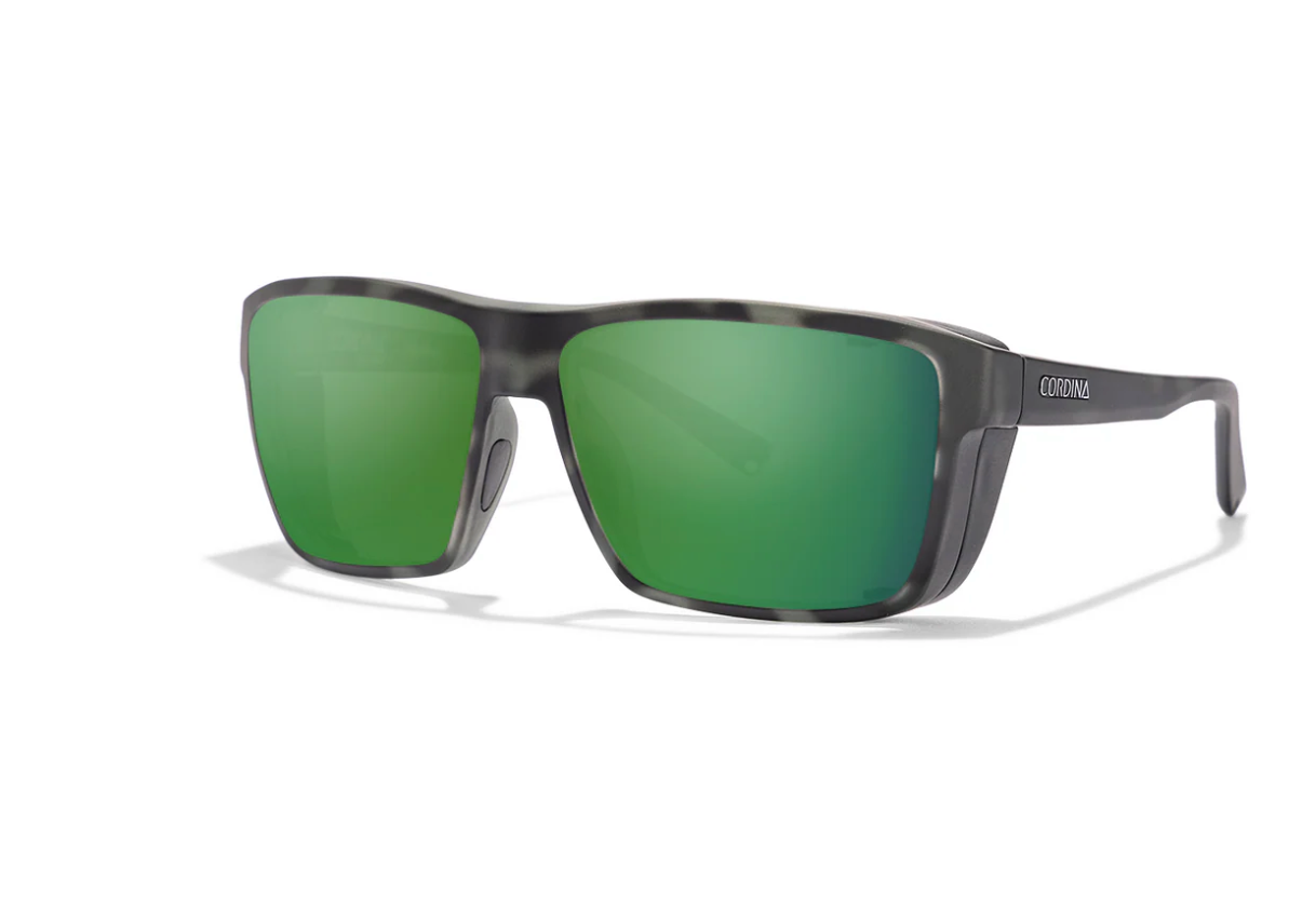 Cordina Low Lander Matte Black Tortoise Green Glass