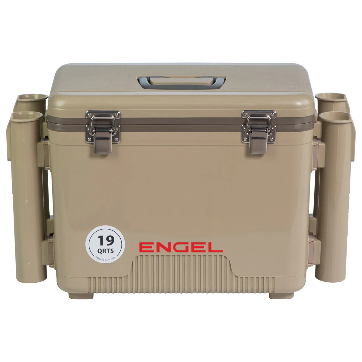 Engel 19Qt. Live Bait Cooler-Tan with rod holders