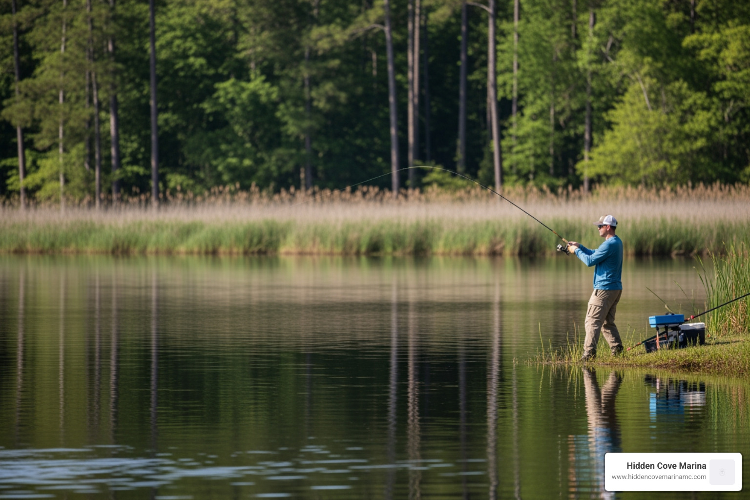 bank fishing on lake moultrie
