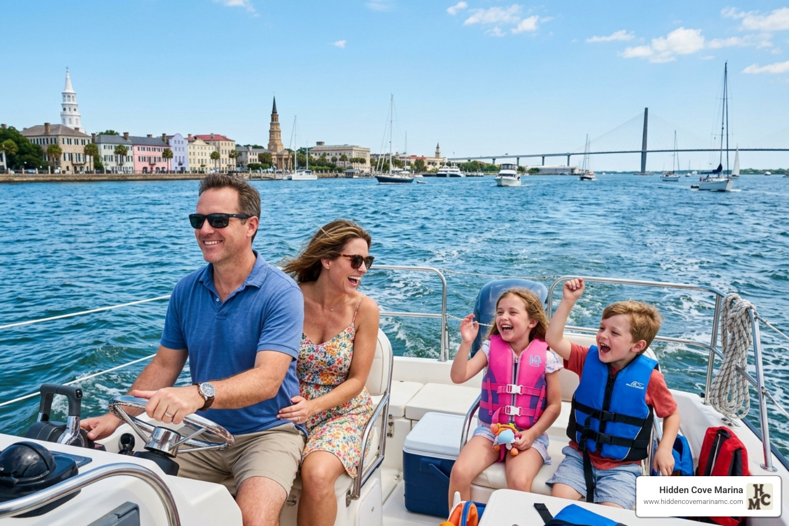 family boating charleston